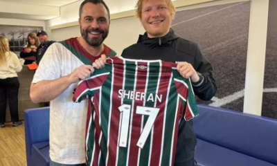 Atração do Rock in Rio, Ed Sheeran vai ao Maracanã para acompanhar Flu x Galo