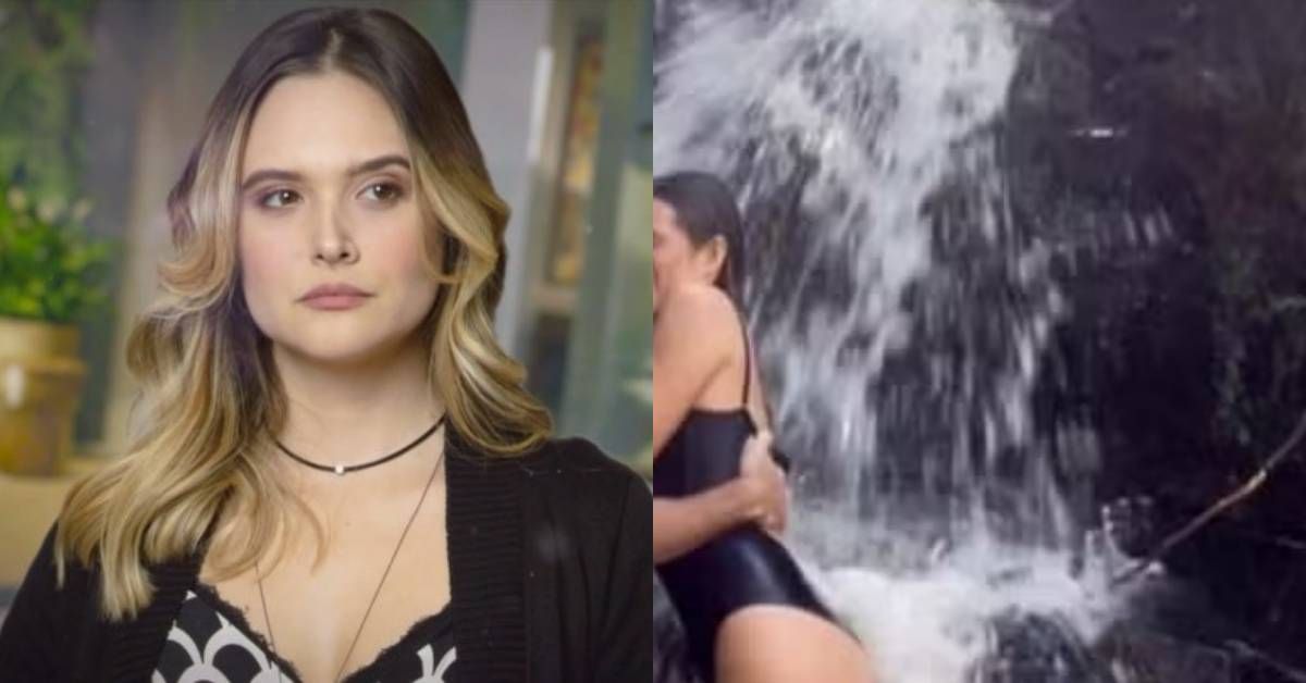 Atriz Juliana Paiva, a Electra da novela Família é Tudo, é clicada com o namorado na cachoeira 31 Atriz Juliana Paiva a Electra da novela Familia e Tudo