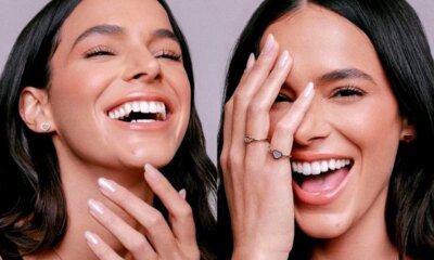 Bruna Marquezine aparece no Rock in Rio exibindo acessorios de