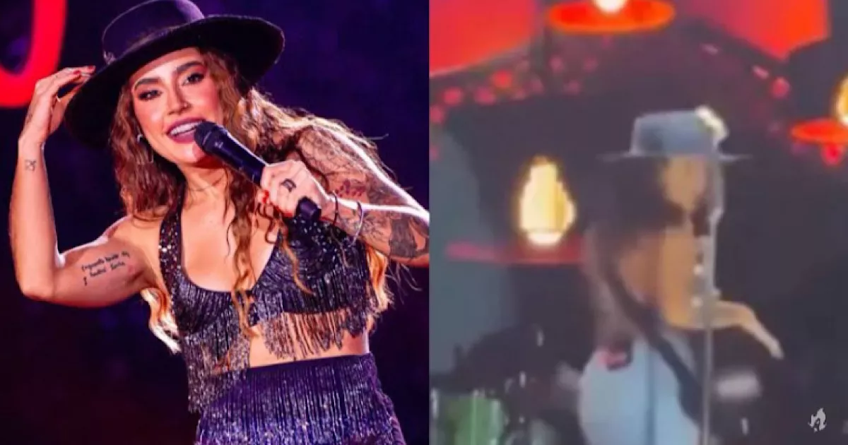 Cantora sertaneja sai do palco as pressas apos tiroteio