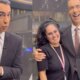 Cesar Tralli homenageia funcionaria nos bastidores do Jornal Hoje ‘Andreza