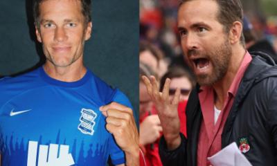 “Clássico de Hollywood” tem vitória de Tom Brady sobre Ryan Reynolds na 3ª divisão inglesa