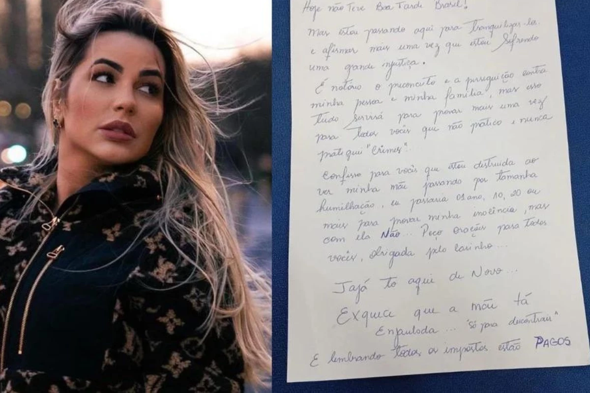 Deolane Bezerra escreve carta enquanto está detida: ‘Esquece que a mãe está enjaulada’; ela pediu orações 31 Deolane Bezerra escreve carta enquanto esta detida ‘Esquece que a