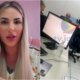 Deolane e surpreendida com a chegada da policia na casa