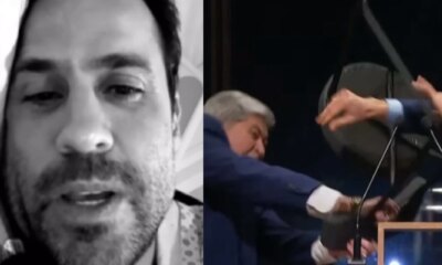 Direto do hospital Marcal faz video apos agressao de Datena