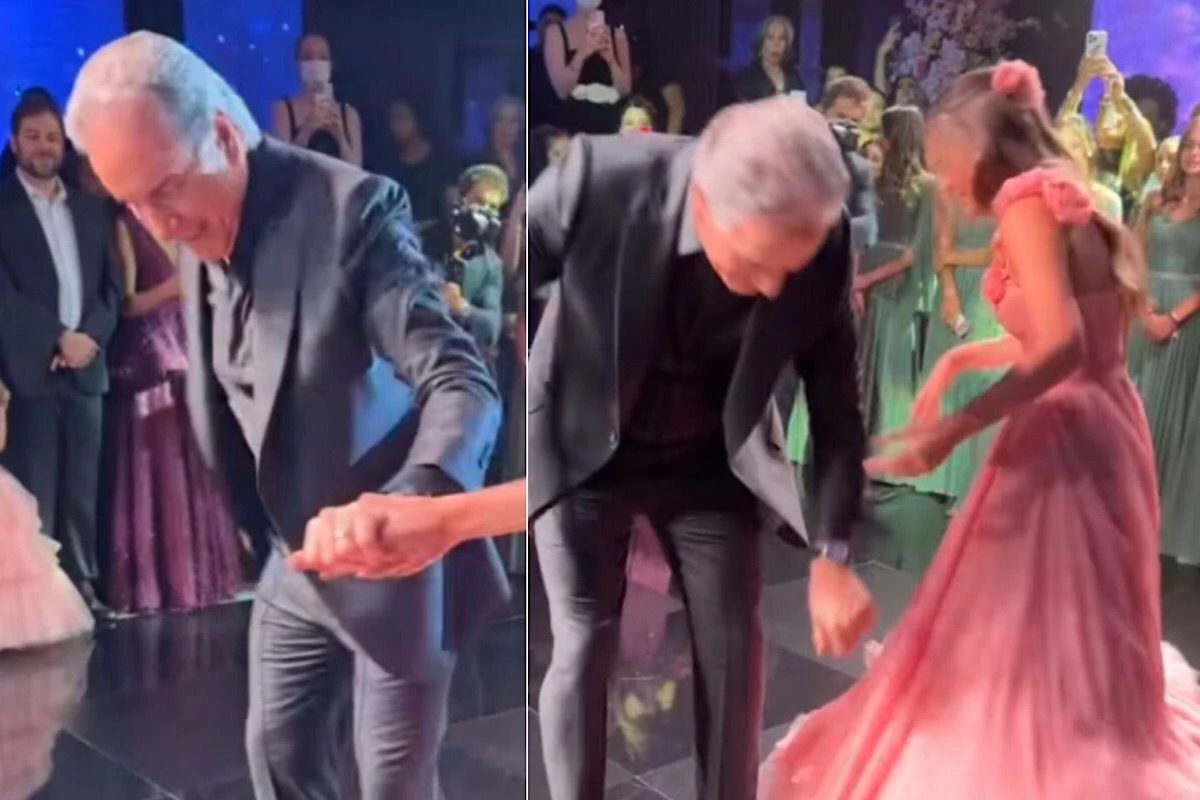Durante valsa com Rafa, Roberto Justus fica enroscado no vestido da filha e protagoniza cena inusitada 31 Durante valsa com Rafa Roberto Justus fica enroscado no vestido