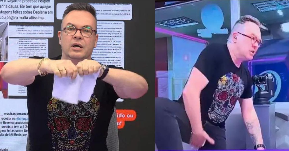 Eita! Jornalista surta ao vivo com processo de irmã de Deolane e vídeo viraliza: "Essa b*sta" 31 Eita Jornalista surta ao vivo com processo de irma de