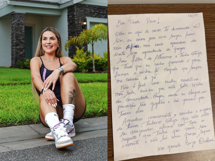 Em nova carta à mão, Deolane desabafa: “As coisas pra mim sempre foram difíceis” 31 Em nova carta à mão, Deolane desabafa: “As coisas pra mim sempre foram difíceis”