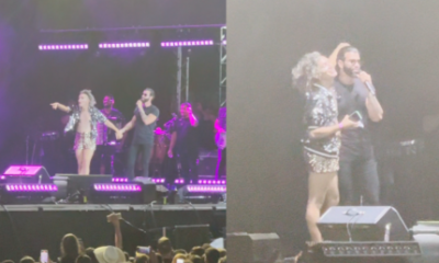 Em show de GL, fã sobe no palco, dança Joelma e faz apelo a Carlinhos para entrar no Rancho