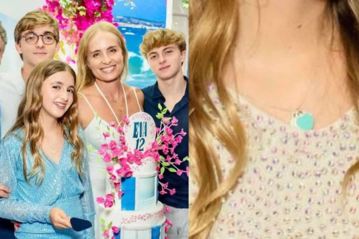Este foi o valor do colar que Eva Huck usou na sua festa de aniversário; filha de Angélica fez 12 anos 33 Este foi o valor do colar que Eva Huck usou