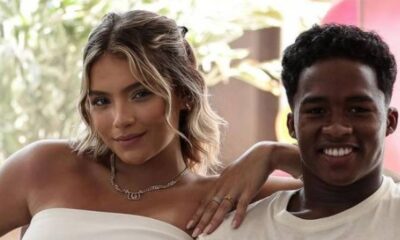 Fotos Endrick e Gabriely Miranda surpreendem com fotos ao revelar