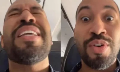 Gil do Vigor vive momento de terror em aviao