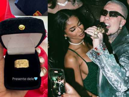 Grávida de MC Daniel, Lorena Maria ganha aliança personalizada do cantor 31 Reprodução