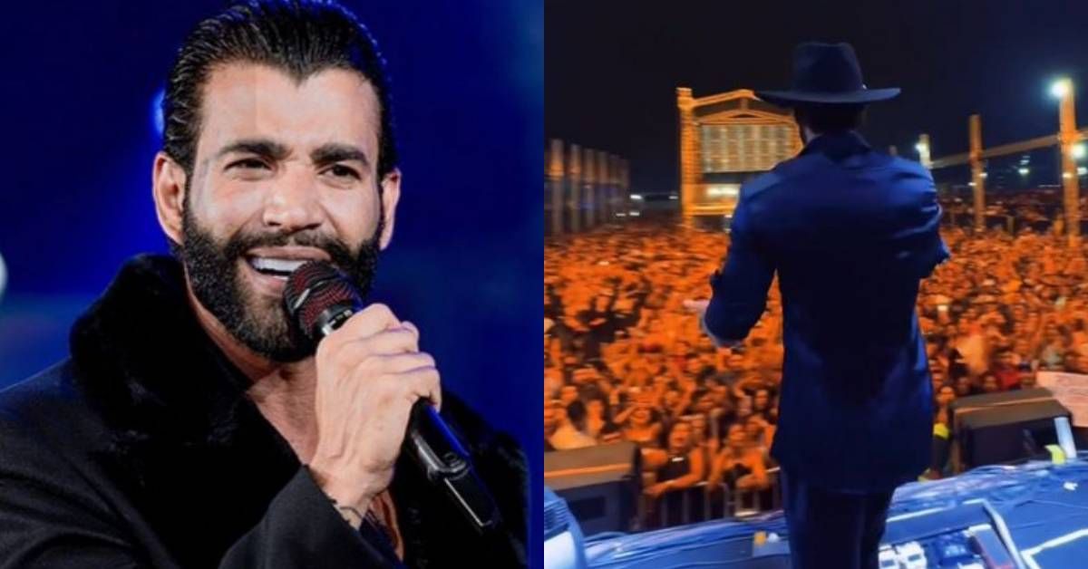 Gusttavo Lima desabafa durante o primeiro show após a revogação de sua prisão preventiva: 'Quando tudo parece desmoronar' 31 Gusttavo Lima desabafa durante o primeiro show apos a revogacao