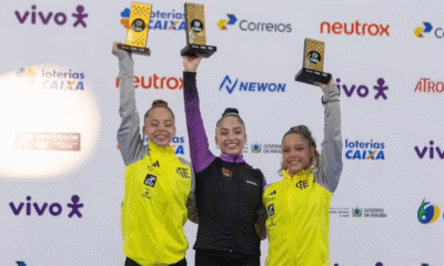 Julia Soares e campea brasileira de ginastica artistica no individual