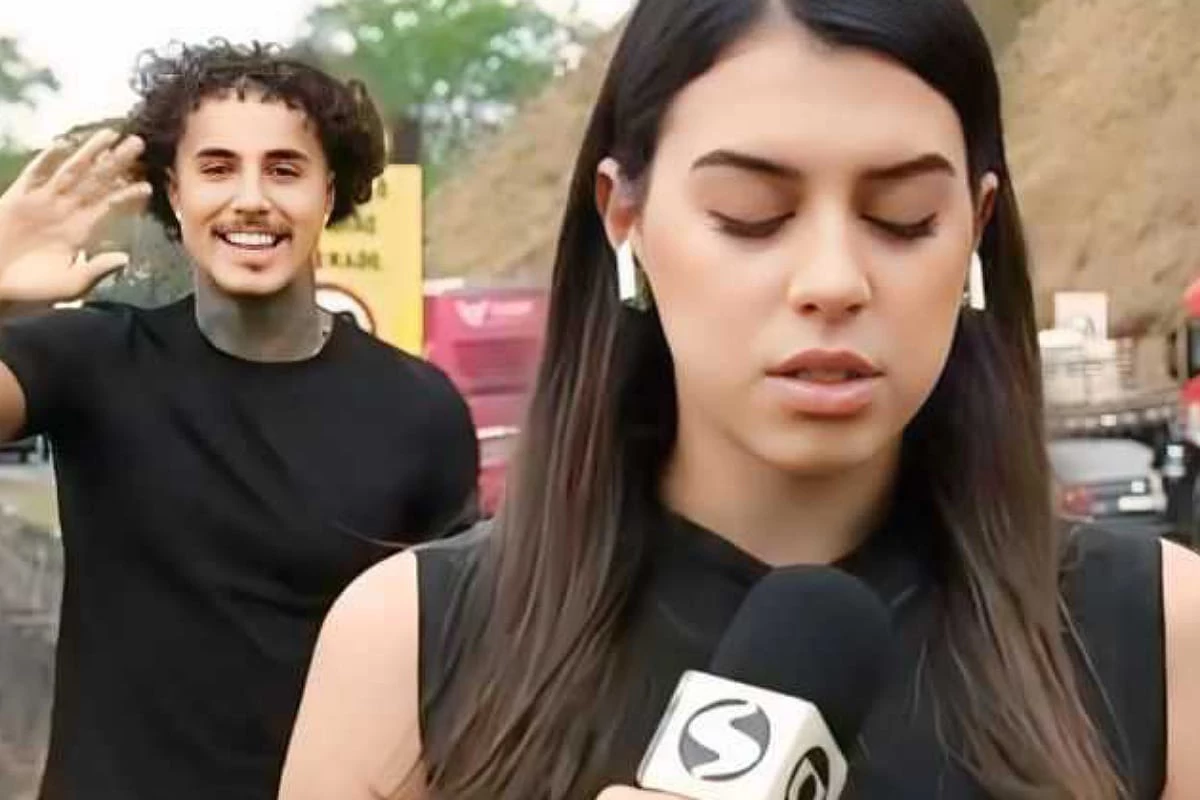 MC Livinho ri e dança atrás de repórter durante cobertura de acidente fatal e é detonado na web: ‘Eu não sabia’ 33 MC Livinho ri e danca atras de reporter durante cobertura