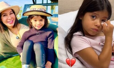 Maira Cardi passa o dia no hospital com a filha