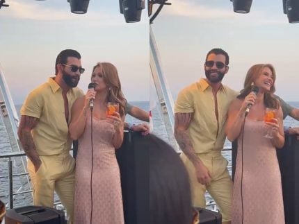 Gusttavo Lima e Andressa Suita cutem passeio de iate na Grécia (Portal LeoDias)