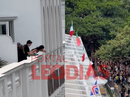 No Brasil para o Rock In Rio, Katy Perry acena para fãs em varanda do Copacabana Palace 31 No Brasil para o Rock In Rio, Katy Perry acena para fãs em varanda do Copacabana Palace