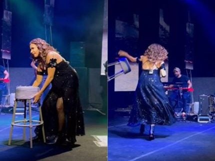 Precisava mesmo? Daniela Mercury assusta público ao arremessar cadeira durante evento 31 Precisava mesmo? Daniela Mercury assusta público ao arremessar cadeira durante evento