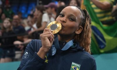 Rebeca Andrade A ginasta revelou que pensou em se aposentar