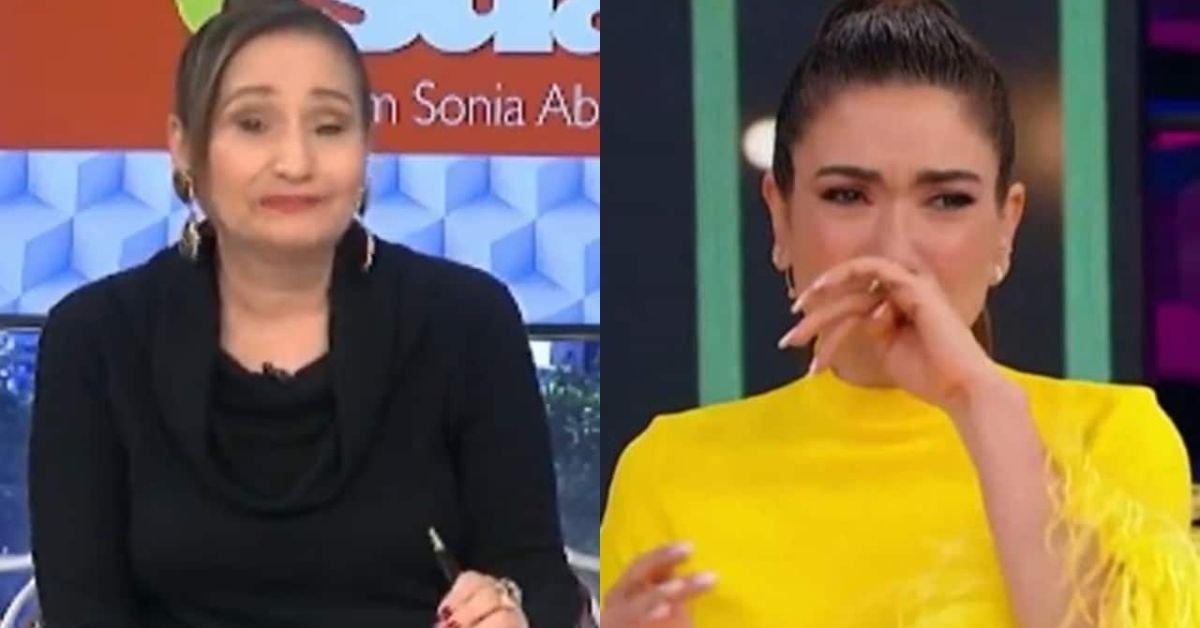 Sem segurar as lagrimas Sonia Abrao da triste noticia sobre
