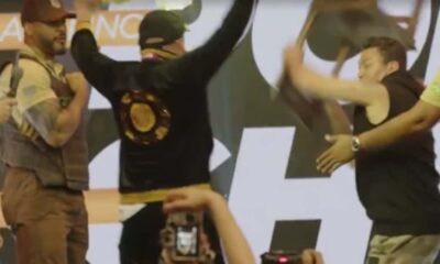 VIDEO Popo da cadeirada em adversario da Argentina durante encarada