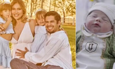 Virginia divulga video emocionante sobre nascimento do 3o filho detalhe