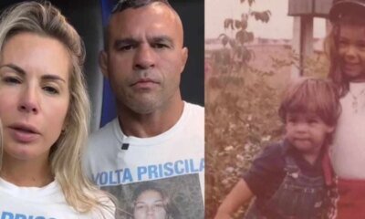 Vitor Belfort emociona ao relembrar fotos de Priscila ela desapareceu