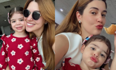 Vivian Amorim leva filha para ver o pai em SP após anunciar separação