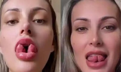 ‘Duas linguas e tres peitos internautas suspeitam que Andressa Urach