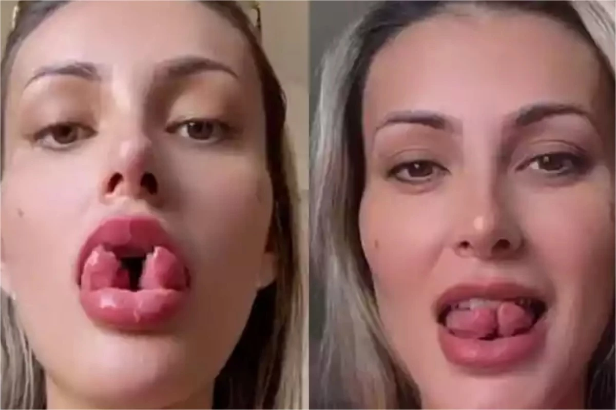 ‘Duas línguas e três peitos’: internautas suspeitam que Andressa Urach está possuída e assunto viraliza 31 ‘Duas linguas e tres peitos internautas suspeitam que Andressa Urach