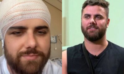 Afastado dos palcos e vitima de acidente Ze Neto bate