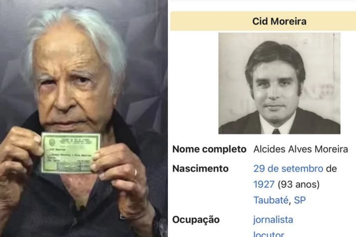 Alcides Moreira era o verdadeiro nome? O dia que Cid Moreira teve que mostrar o próprio RG aos brasileiros 33 Alcides Moreira era o verdadeiro nome O dia que Cid
