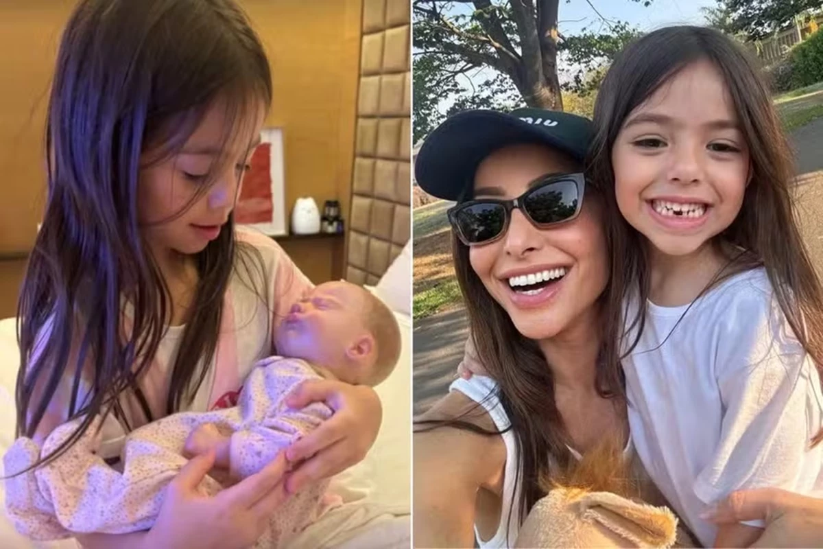 Após Sabrina Sato confirmar gravidez, Zoe, filha mais nova da apresentadora, surge em foto cuidando de boneca 33 Apos Sabrina Sato confirmar gravidez Zoe filha mais nova da