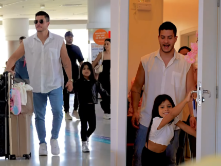 Arthur Aguiar inicia comemorações dos 6 anos da filha com viagem após ausência em festa 31 Arthur Aguiar inicia comemorações dos 6 anos da filha com viagem após ausência em festa