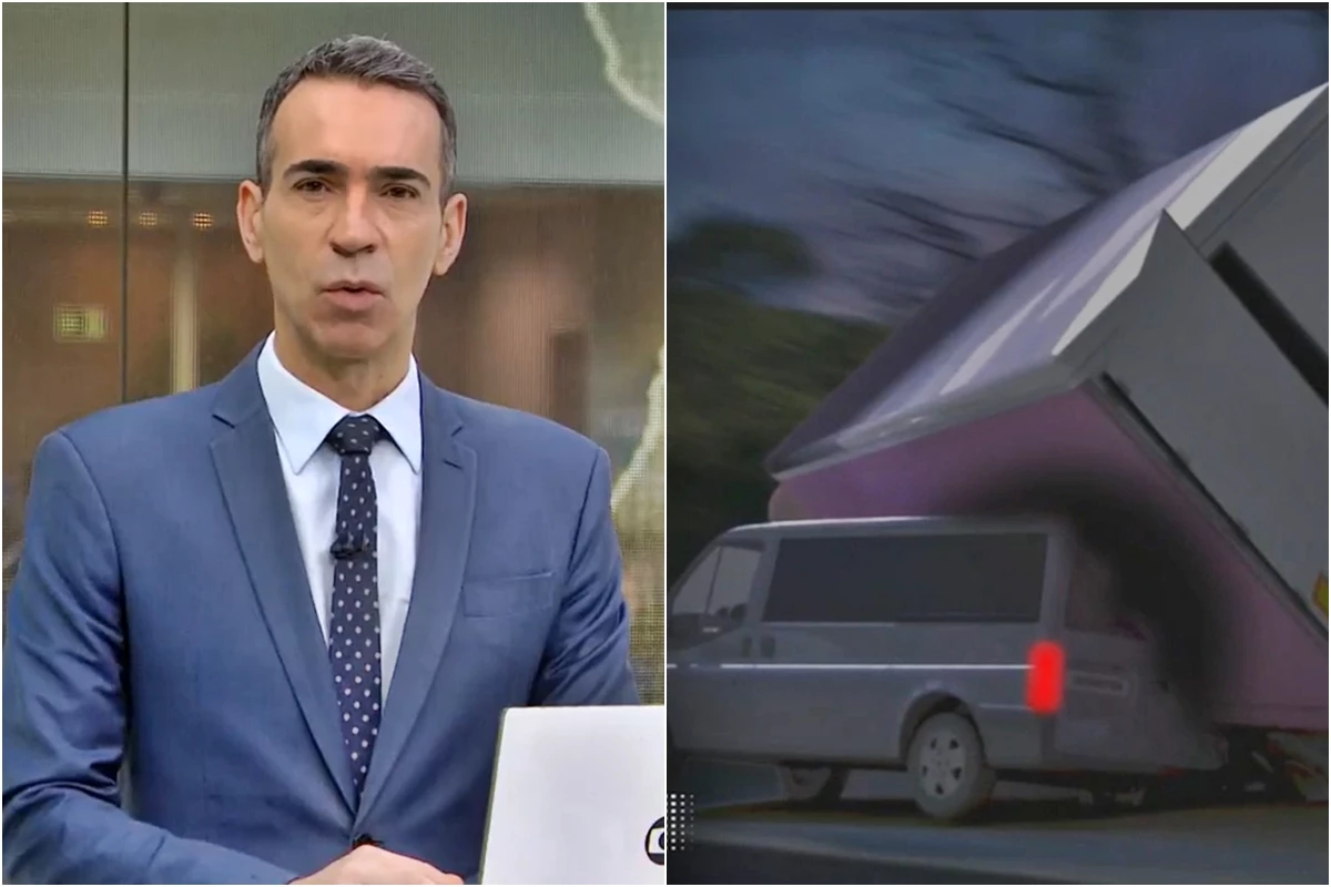 César Tralli dá notícia ao vivo sobre equipe da Globo que foi fazer cobertura de acidente com atletas de Remo 33 Cesar Tralli da noticia ao vivo sobre equipe da Globo