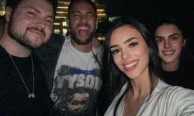 Com paz selada, irmã de Bruna Biancardi posa ao lado de Neymar