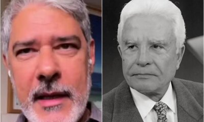 De luto William Bonner recorda historias de bastidores com Cid