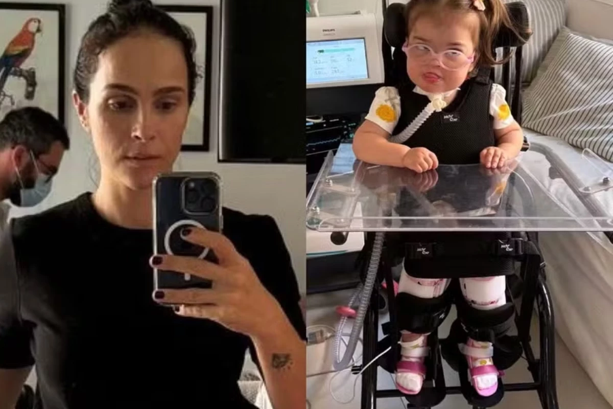Esposa de Juliano Cazarré mostra filha em cadeira de rodas e desabafa: ‘sou uma porcaria de pessoa’ 31 Esposa de Juliano Cazarre mostra filha em cadeira de rodas