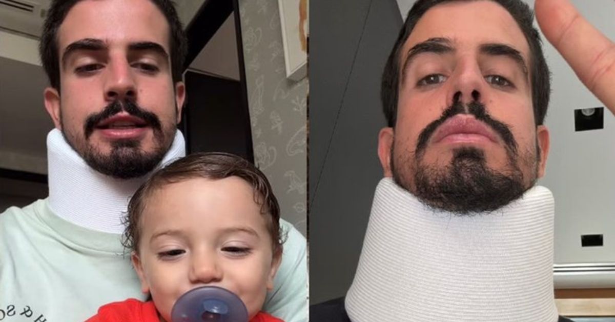 Filho de Claudia Raia preocupa fas ao surgir com colar