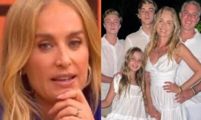 Filhos de Angelica nao gostaram nada de ver a mae