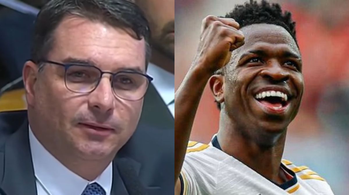 Flavio Bolsonaro defende que vitoria de Vini Jr no Bola