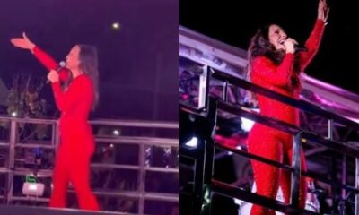 Ivete Sangalo interrompe show para evitar que derrubem árvore para passagem de trio