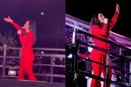 Ivete Sangalo interrompe show para evitar que derrubem árvore para passagem de trio 31 Ivete Sangalo interrompe show para evitar que derrubem árvore para passagem de trio