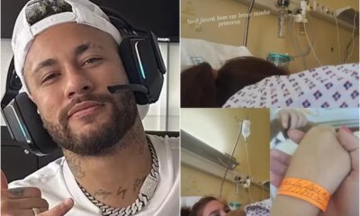 Mae de suposta filha de Neymar surge em hospital ao