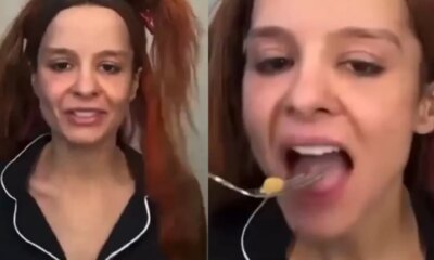 Maiara preocupa fas ao aparecer em video ‘mastigando vento e