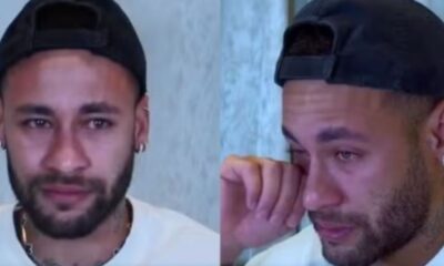 Neymar grava videos aos prantos e da noticia aos fas