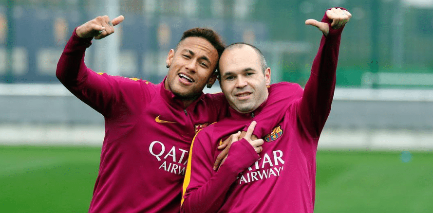 Neymar se despede de Iniesta: "O melhor meia com quem já joguei" 31 Neymar se despede de Iniesta O melhor meia com quem