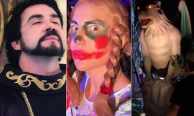 Padre Fabio de Melo curte festa de Halloween com Ivete